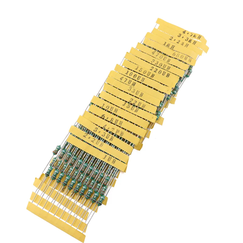 Diy Electronics Com - 200 個 0410 カラーリングインダクタキット 1/2W 1μH