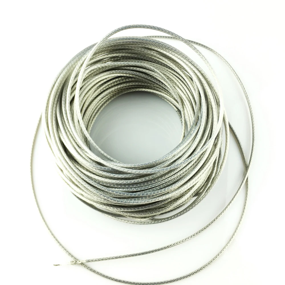 Diy Electric Guitar Electronics - エレキギター用編組シールドワイヤー,無酸素銅ptfe,銀メッキ,韓国製,#0056