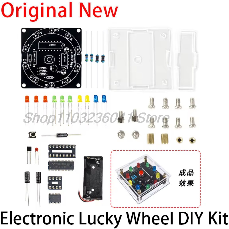 Diy Electronics Game - DIY LED ライトラッキーホイール電子キット NE555 CD4017 3V
