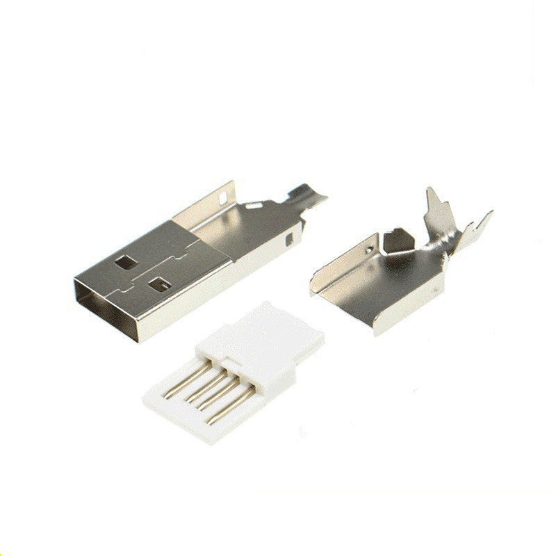 Diy Electronics Gadget - USB 3.0コネクタ,タイプAオスプラグ,データケーブルインターフェイス,日曜大工溶接タイプ,3個