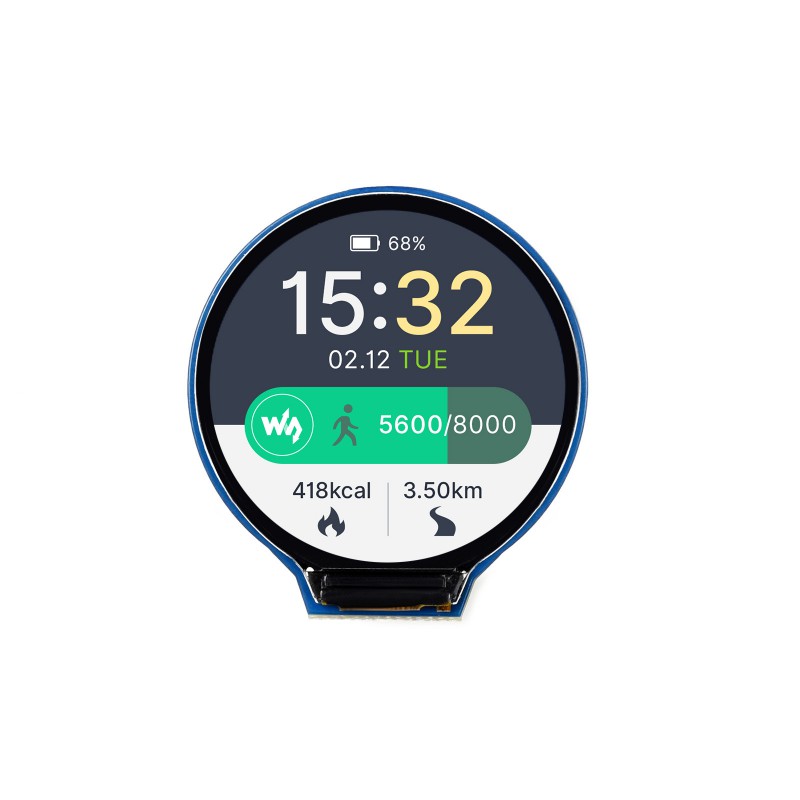 1.28インチ丸型TFT LCDモジュール 240x240解 - Diy Wearable Electronics のレビューと価格