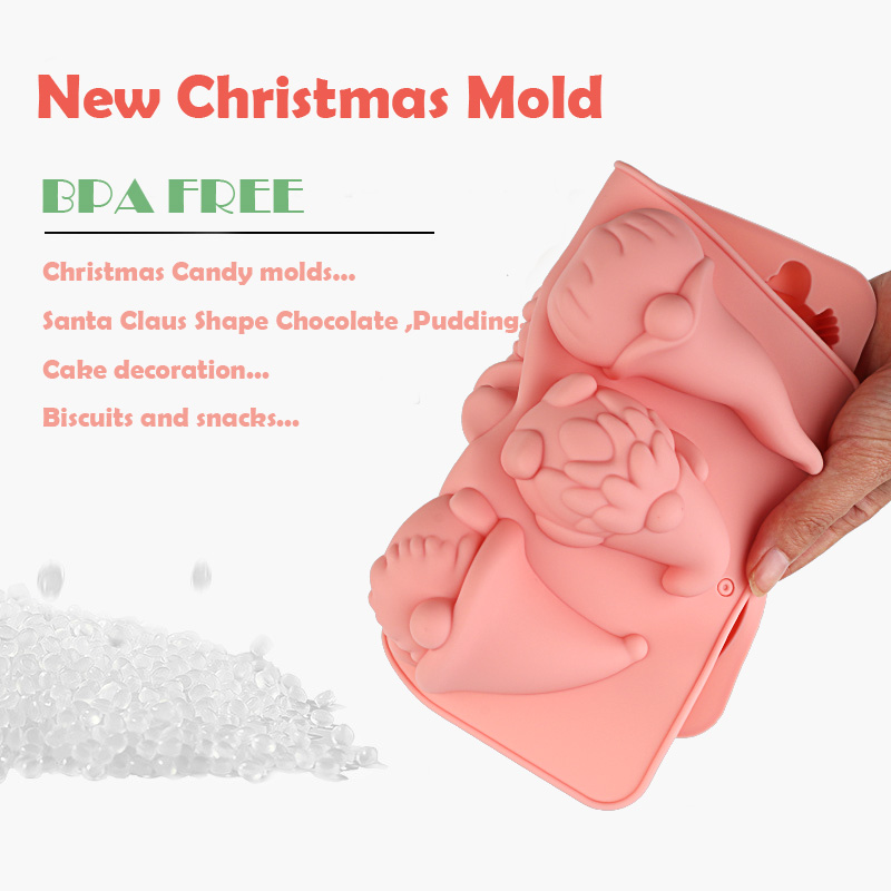 6つの空洞を持つクリスマスノームケーキチョコレートシリコン製 - Diy Electronics Components のレビューと価格