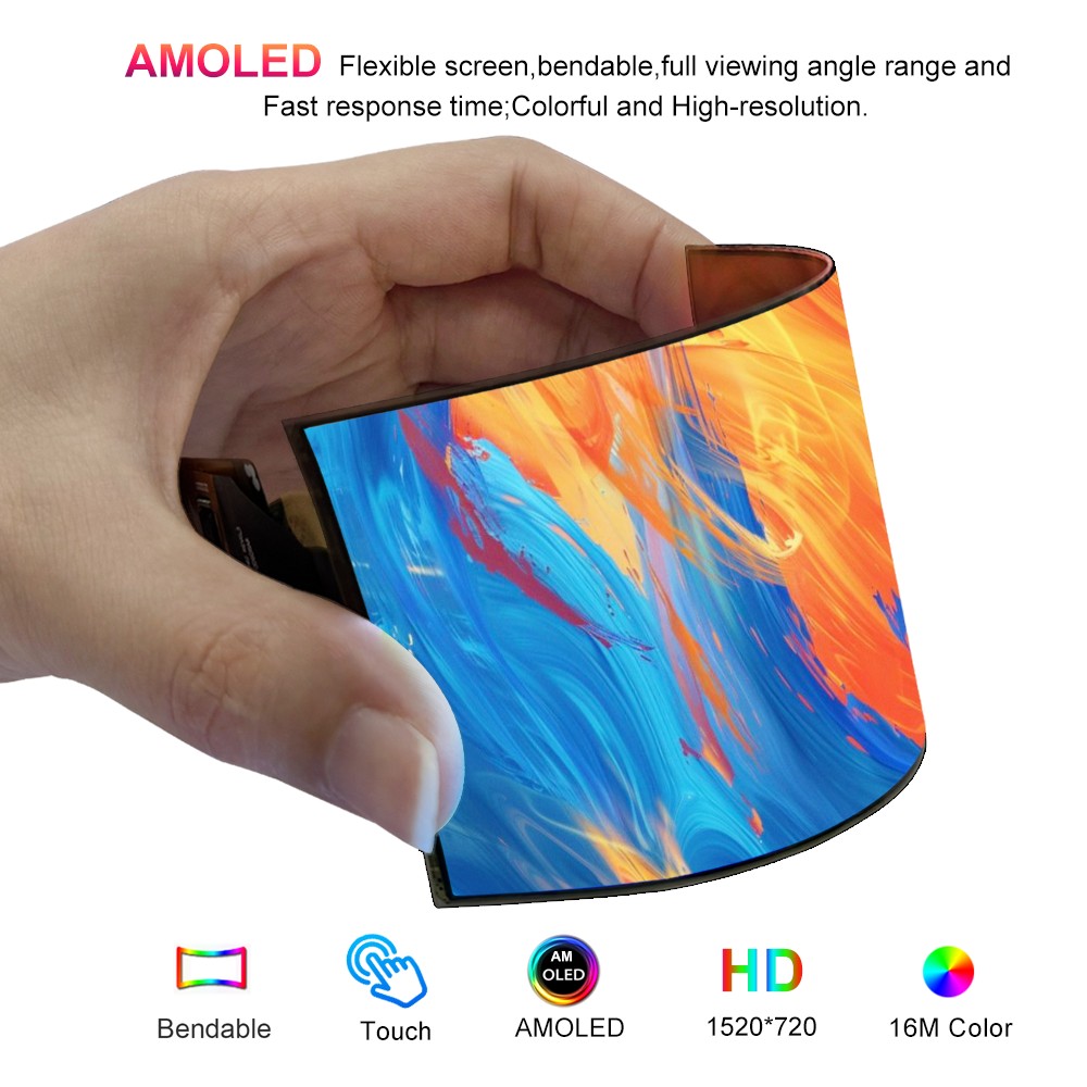 Wisecoco 5インチ AMOLEDフレキシブルディスプ - Diy Wearable Electronics のレビューと価格
