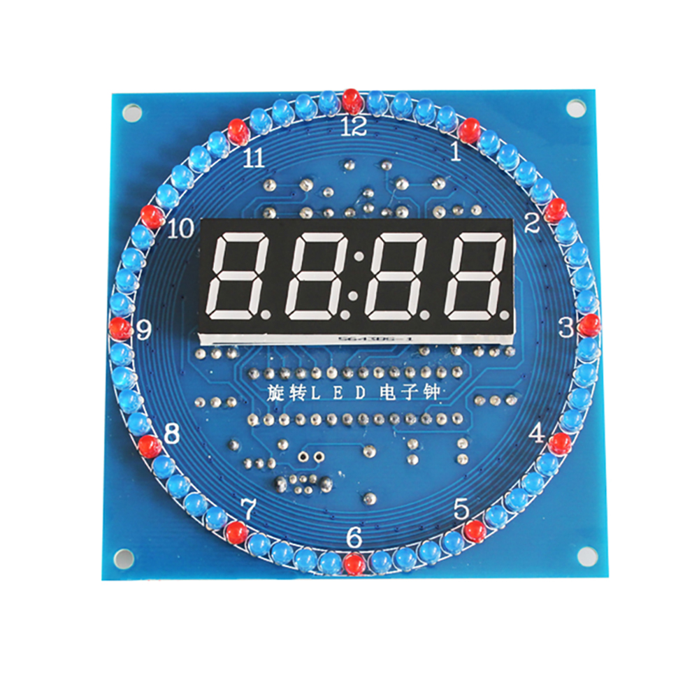 回転 LED DIY 電子時計キット/シェル DS1302  - Diy Electronics Com のレビューと価格