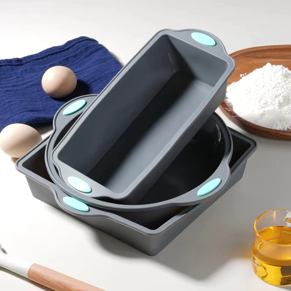 グレー耐熱シリコーンケーキ型パン 2/3 個ベーキングトレイ - Diy Electronics Components のレビューと価格