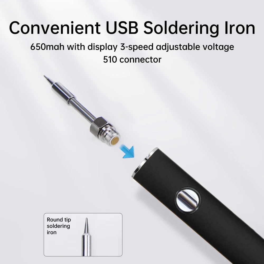510 スマートはんだごてキット 電圧調整可能 USB 電源 - Flux Pen Electronics のレビューと価格