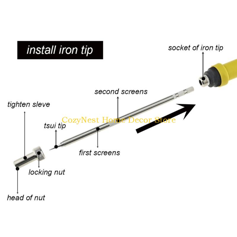 92MF T12 溶接ステーションハンドルはんだごてハンドル - Diy Electronics Gadget のレビューと価格