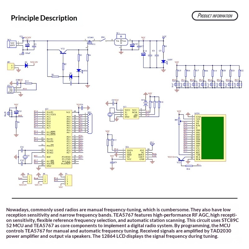 デジタルFMラジオDIY電子製作キット、電気技師競技訓練用溶 - Diy Analog Electronics のレビューと価格