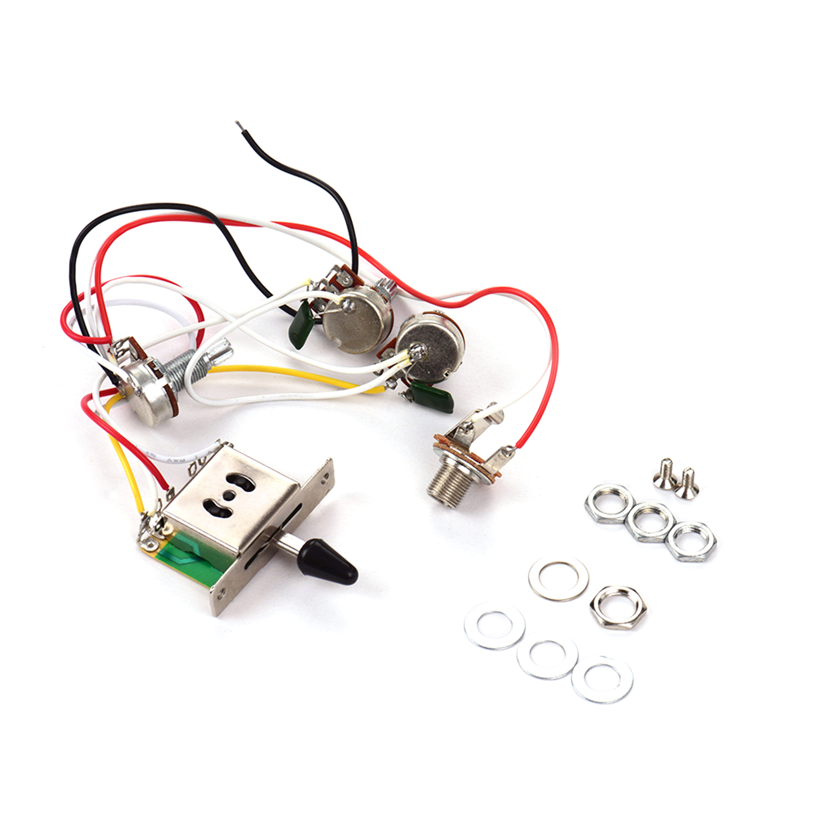 エレキギター配線ハーネスキット,1ボリューム,2トーン,1ジ - Diy Electric Guitar Electronics のレビューと価格