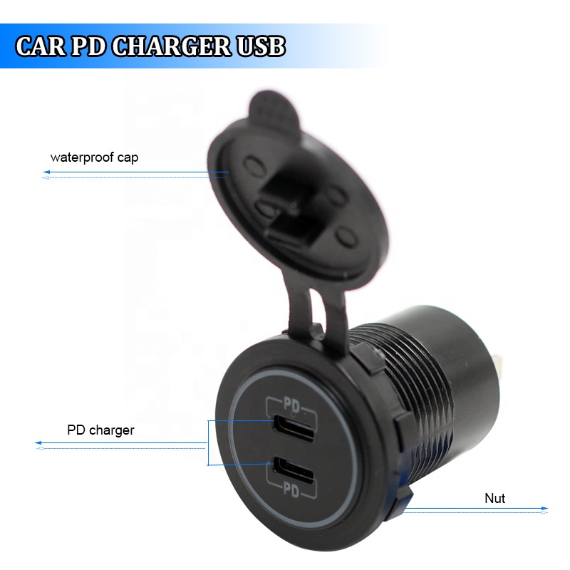 12V USB Cカーチャージャーソケット 最新36Wデュア - Diy Marine Electronics のレビューと価格