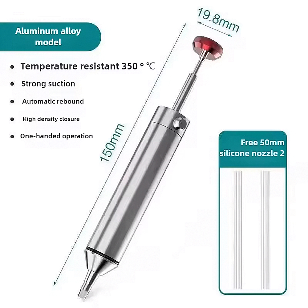 アルミ製はんだ吸い取りポンプ、はんだ吸い取りガン、はんだ吸い - Flux Pen Electronics のレビューと価格