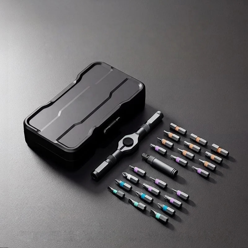 24 in 1ミニラチェットスクリュードライバーセット、磁気 - Diy Electronics Com のレビューと価格
