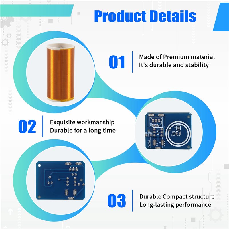 ABJG-BD243ミニテスラコイルキット空のライトテクノロ - Diy Electronic Modules のレビューと価格