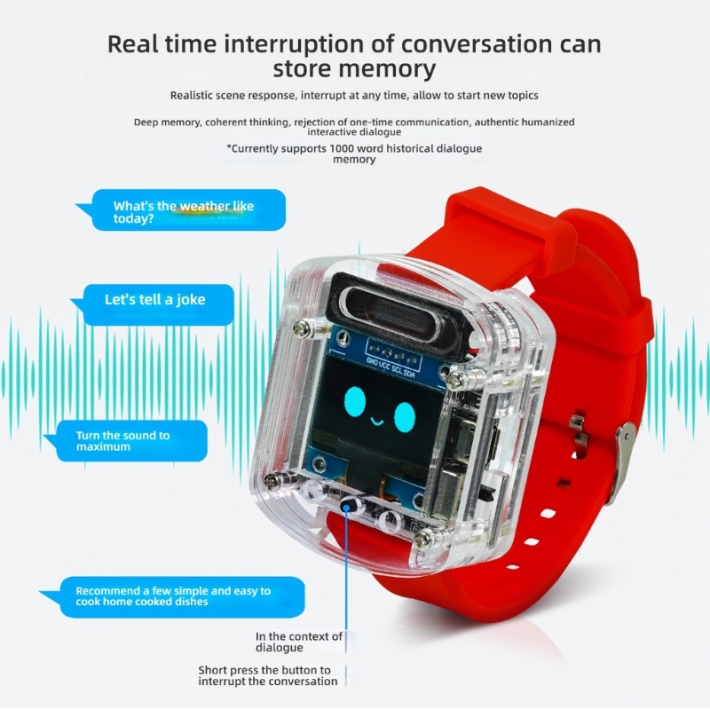 AI 音声コントロール時計キット充電式 DIY エレクトロニ - Diy Wearable Electronics のレビューと価格