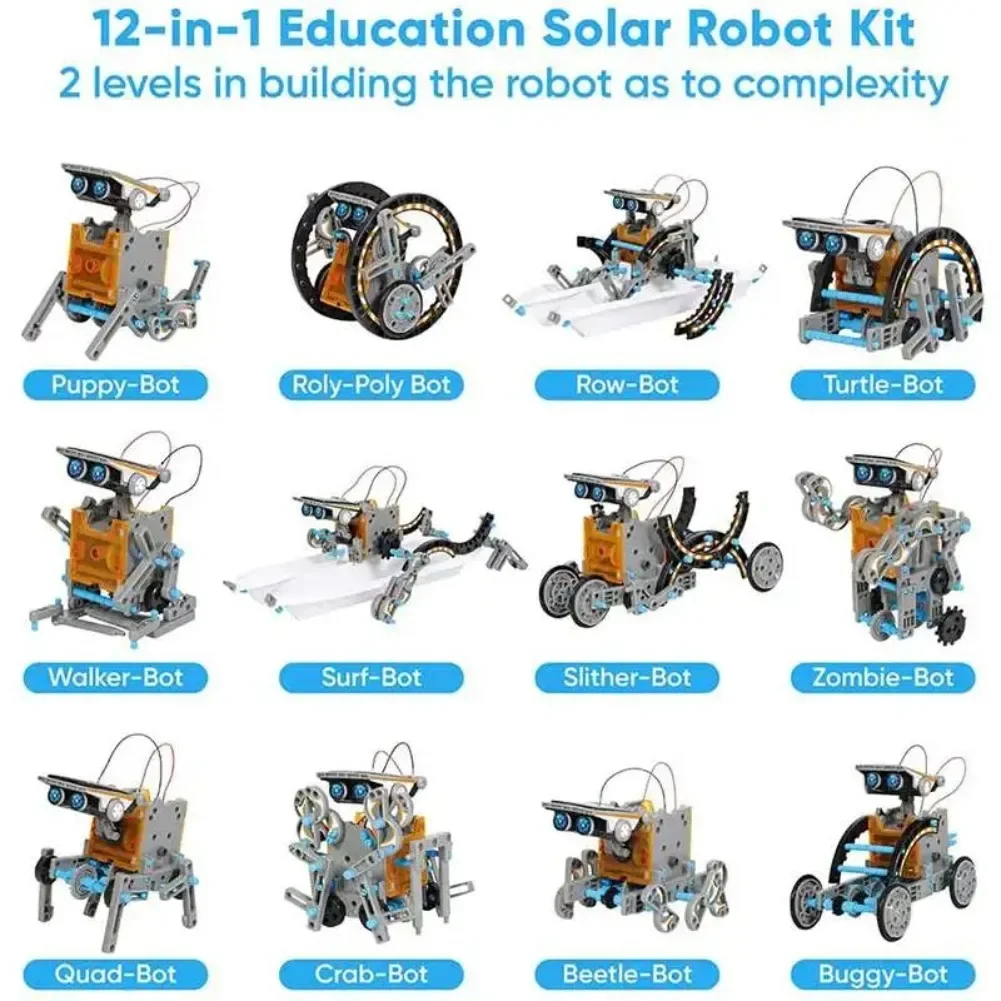 13 in 1 ソーラーロボット科学キット DIY ビルディ - Diy Electronics Gadget のレビューと価格
