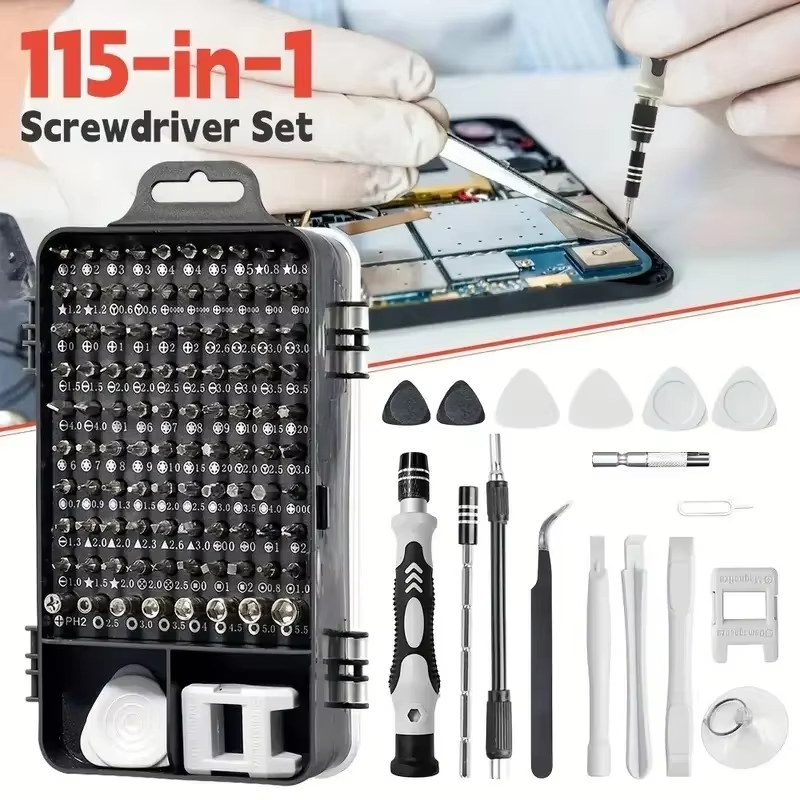 115-in-1精密ドライバーセット（磁気ビット付き）- 携 - Diy Electronics Com のレビューと価格