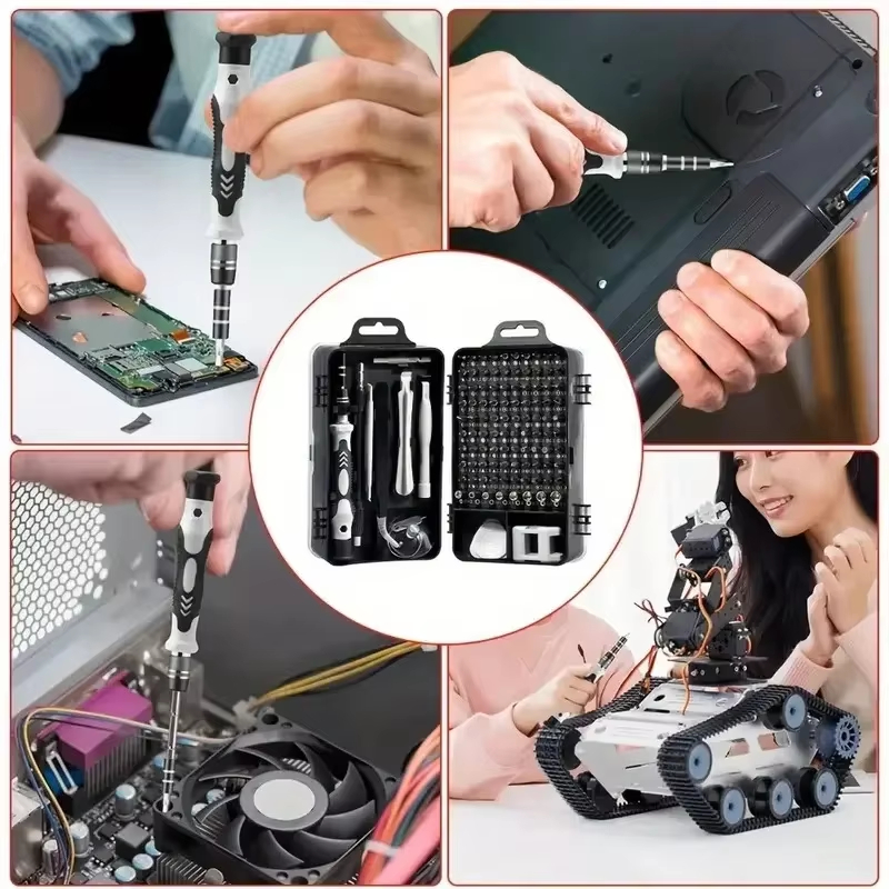 115-in-1精密ドライバーセット（磁気ビット付き）- 携 - Diy Electronics Com のレビューと価格