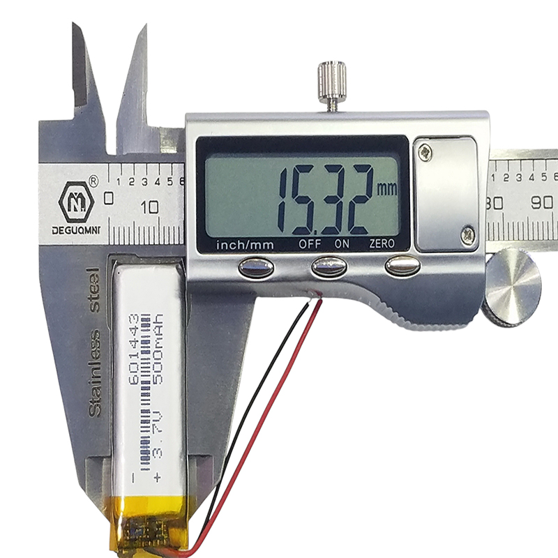 コンパクトな3.7V 500mAhリチウムイオン電池6014 - Diy Wearable Electronics のレビューと価格
